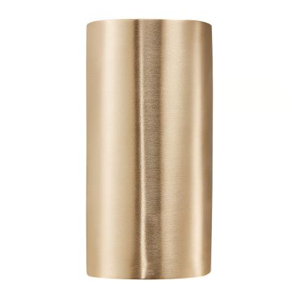 Nordlux - Utomhus vägglampa CANTO 2xGU10/28W/230V IP44 mässing