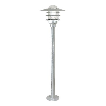Nordlux - Utomhuslampa AGGER 1xE27/60W/230V IP54 silverfärgad