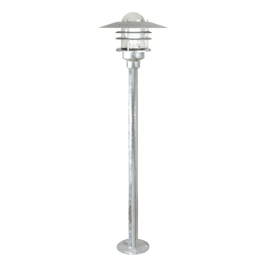 Nordlux - Utomhuslampa AGGER 1xE27/60W/230V IP54 silverfärgad