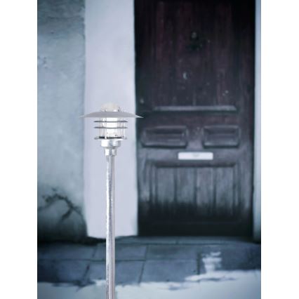 Nordlux - Utomhuslampa AGGER 1xE27/60W/230V IP54 silverfärgad