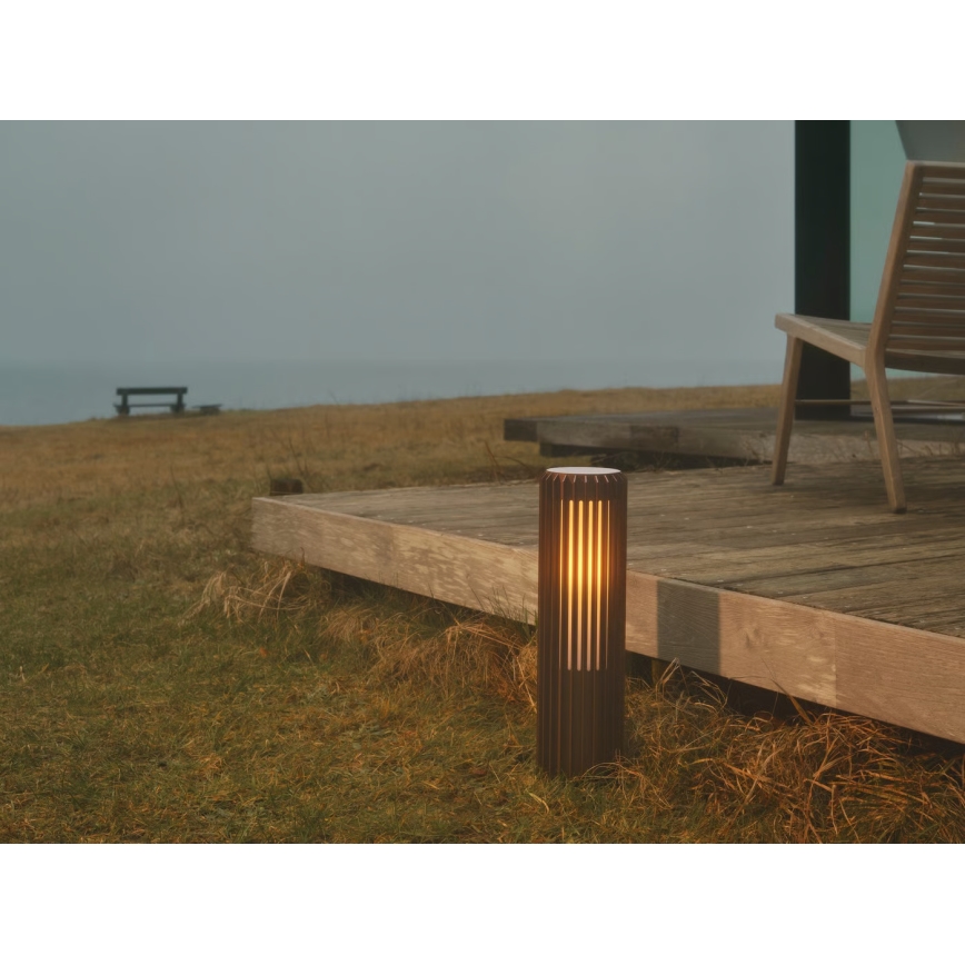 Nordlux - Utomhuslampa ALUDRA 1xE27/15W/230V IP44 brun 45,4 cm