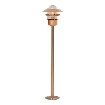 Nordlux - Utomhuslampa BLOKHUS 1xE27/60W/230V IP54 koppar