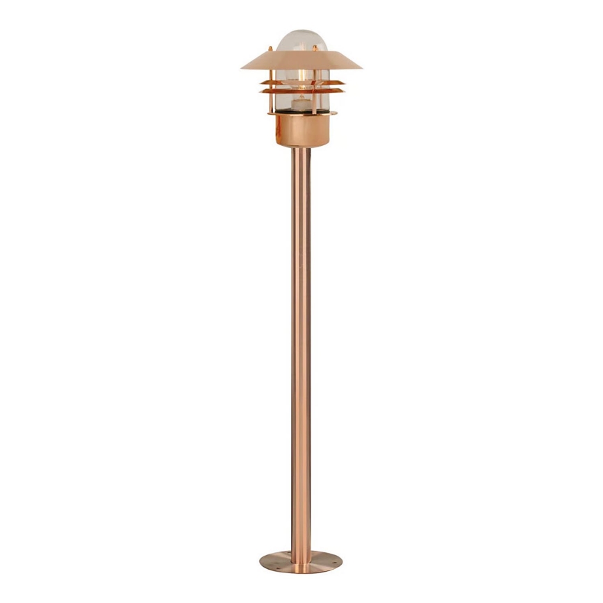 Nordlux - Utomhuslampa BLOKHUS 1xE27/60W/230V IP54 koppar