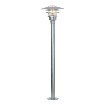 Nordlux - Utomhuslampa LONSTRUP 1xE27/60W/230V IP44 matt krom 116 cm
