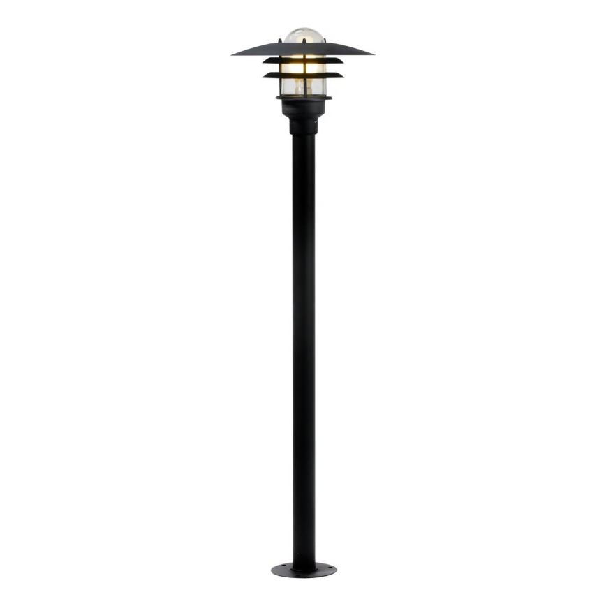 Nordlux - Utomhuslampa LONSTRUP 1xE27/60W/230V IP44 svart 116 cm