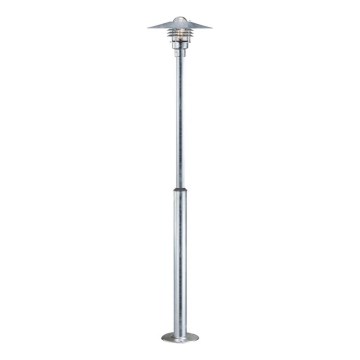 Nordlux - Utomhuslampa VEJERS 1xE27/60W/230V IP54 silverfärgad