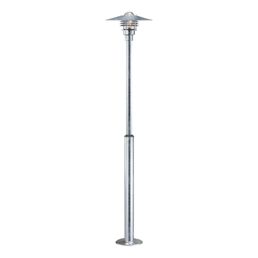 Nordlux - Utomhuslampa VEJERS 1xE27/60W/230V IP54 silverfärgad