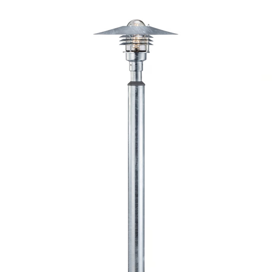Nordlux - Utomhuslampa VEJERS 1xE27/60W/230V IP54 silverfärgad