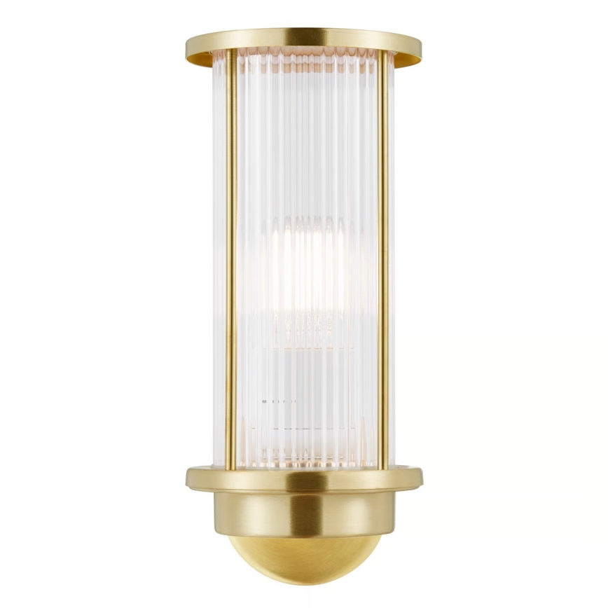 Nordlux - Utomhusväggarmatur LINTON 1xE27/15W/230V IP54 mässing