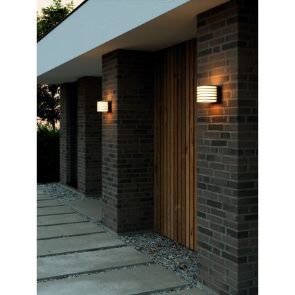 Nordlux - Utomhusvägglampa FLUCTUS 1xE27/15W/230V IP44