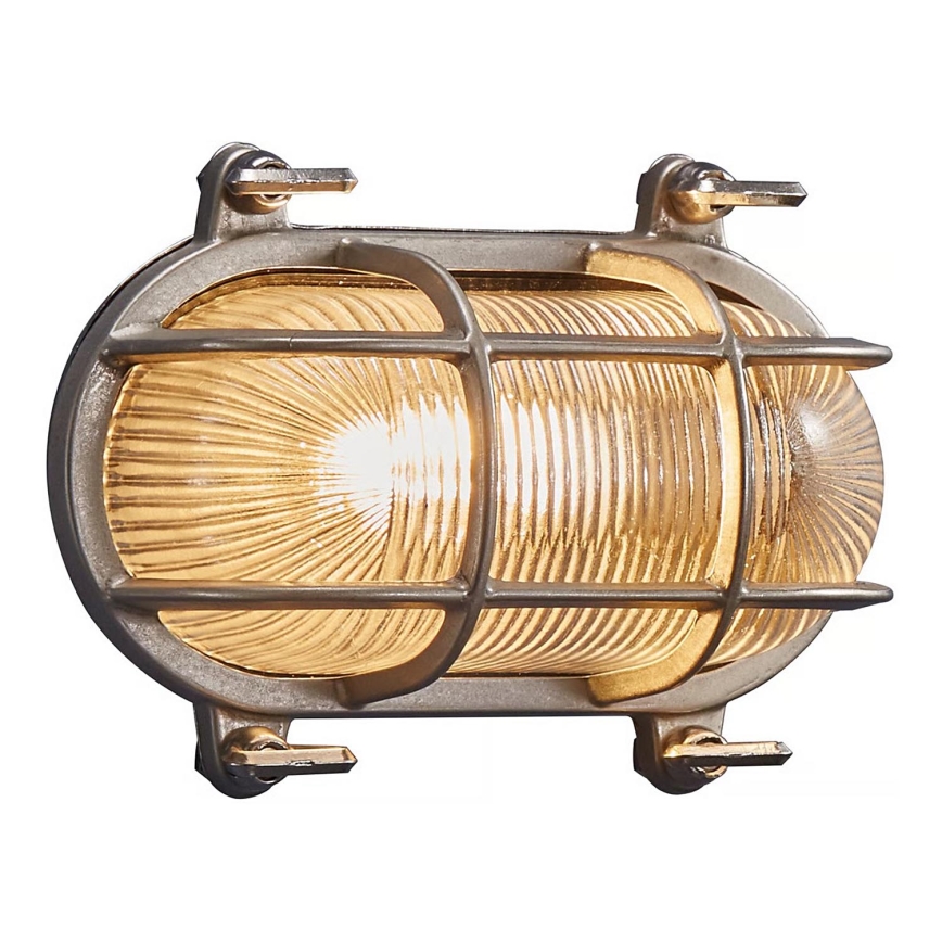 Nordlux - Utomhusvägglampa HELFORD 1xE27/12,5W/230V IP64 grå
