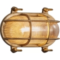 Nordlux - Utomhusvägglampa HELFORD 1xE27/12,5W/230V IP64 mässing