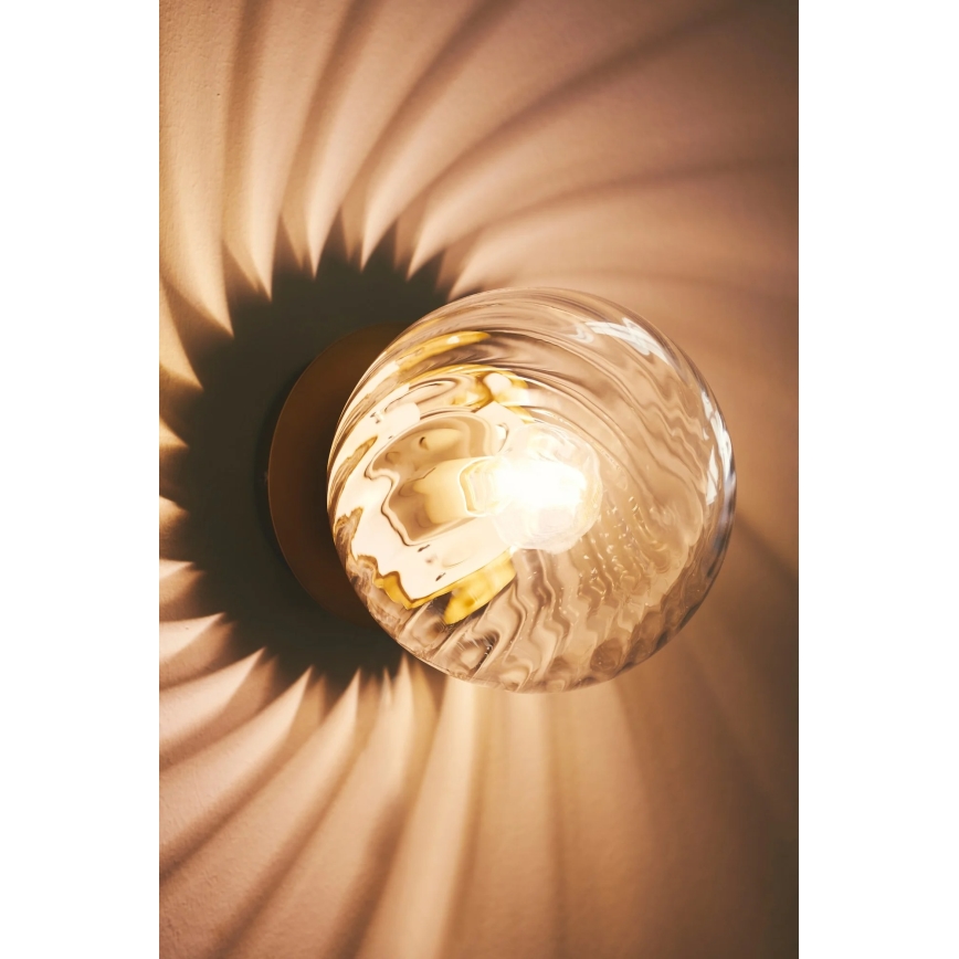 Nordlux - Vägglampa CHISELL 1xE14/25W/230V mässing
