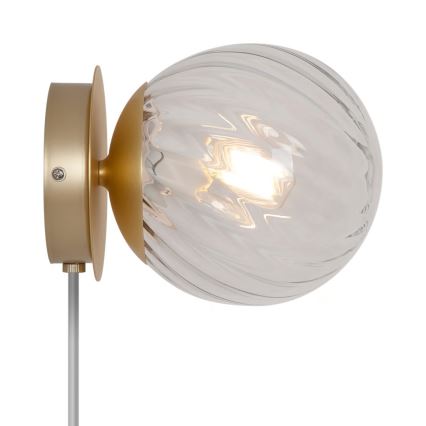 Nordlux - Vägglampa CHISELL 1xE14/25W/230V mässing