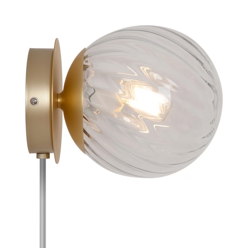 Nordlux - Vägglampa CHISELL 1xE14/25W/230V mässing