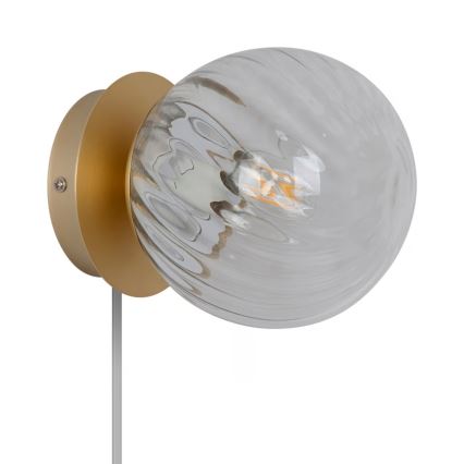 Nordlux - Vägglampa CHISELL 1xE14/25W/230V mässing