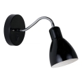 Nordlux - Vägglampa CYCLONE 1xE14/15W/230V svart
