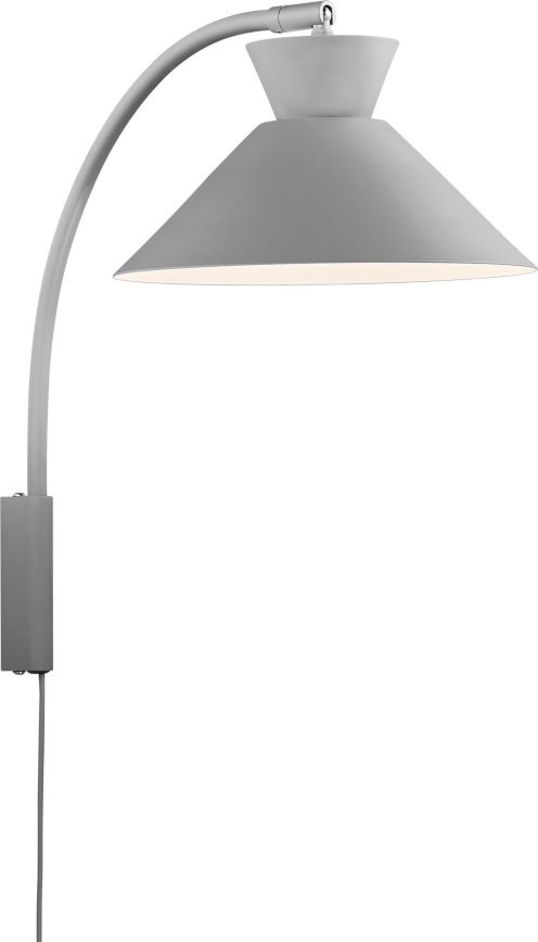 Nordlux - Vägglampa DIAL 1xE27/40W/230V grå