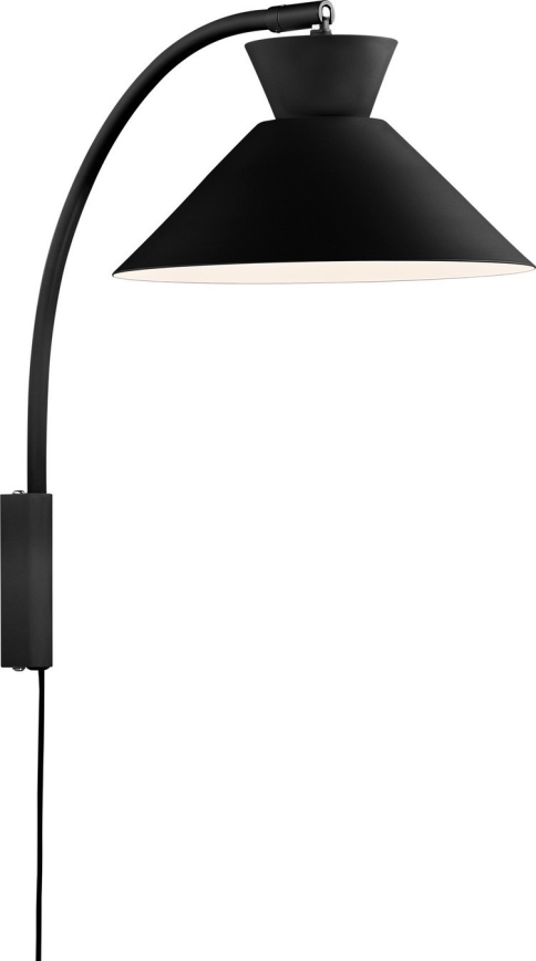 Nordlux - Vägglampa DIAL 1xE27/40W/230V svart