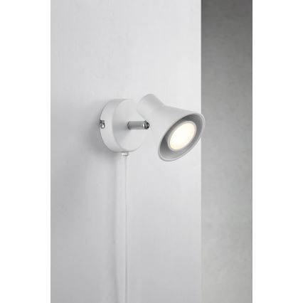 Nordlux - Vägglampa EIK 1xGU10/35W/230V vit