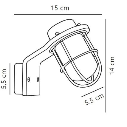 Nordlux - Vägglampa för badrum MARINA 1xG9/40W/230V IP44 svart
