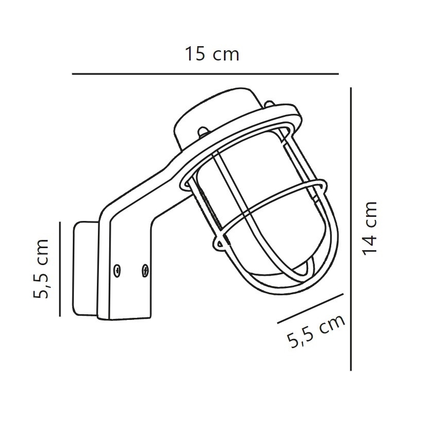 Nordlux - Vägglampa för badrum MARINA 1xG9/40W/230V IP44 svart