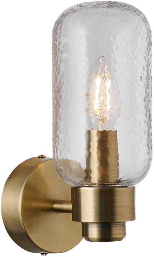 Nordlux - Vägglampa för badrum TUTAN 1xE14/25W/230V IP44 mässing
