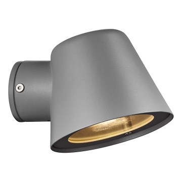 Nordlux - Vägglampa för utomhusbruk ALERIA 1xGU10/35W/230V IP44 grå