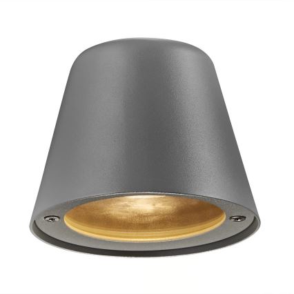 Nordlux - Vägglampa för utomhusbruk ALERIA 1xGU10/35W/230V IP44 grå