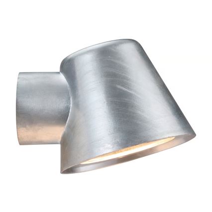 Nordlux - Vägglampa för utomhusbruk ALERIA 1xGU10/35W/230V IP44 silver