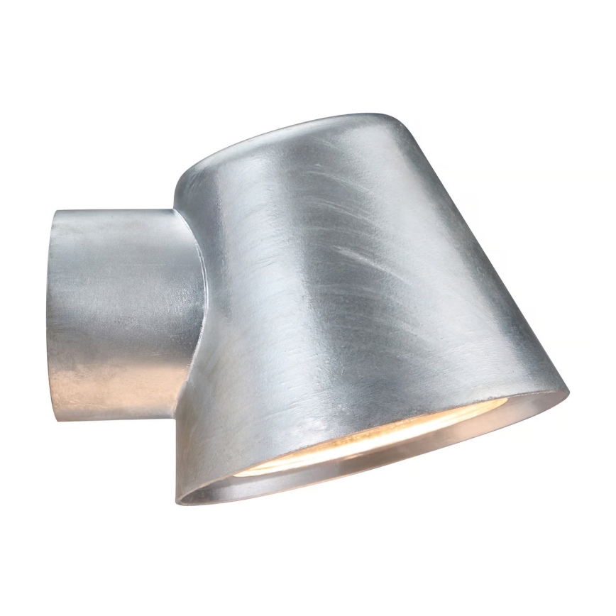 Nordlux - Vägglampa för utomhusbruk ALERIA 1xGU10/35W/230V IP44 silver