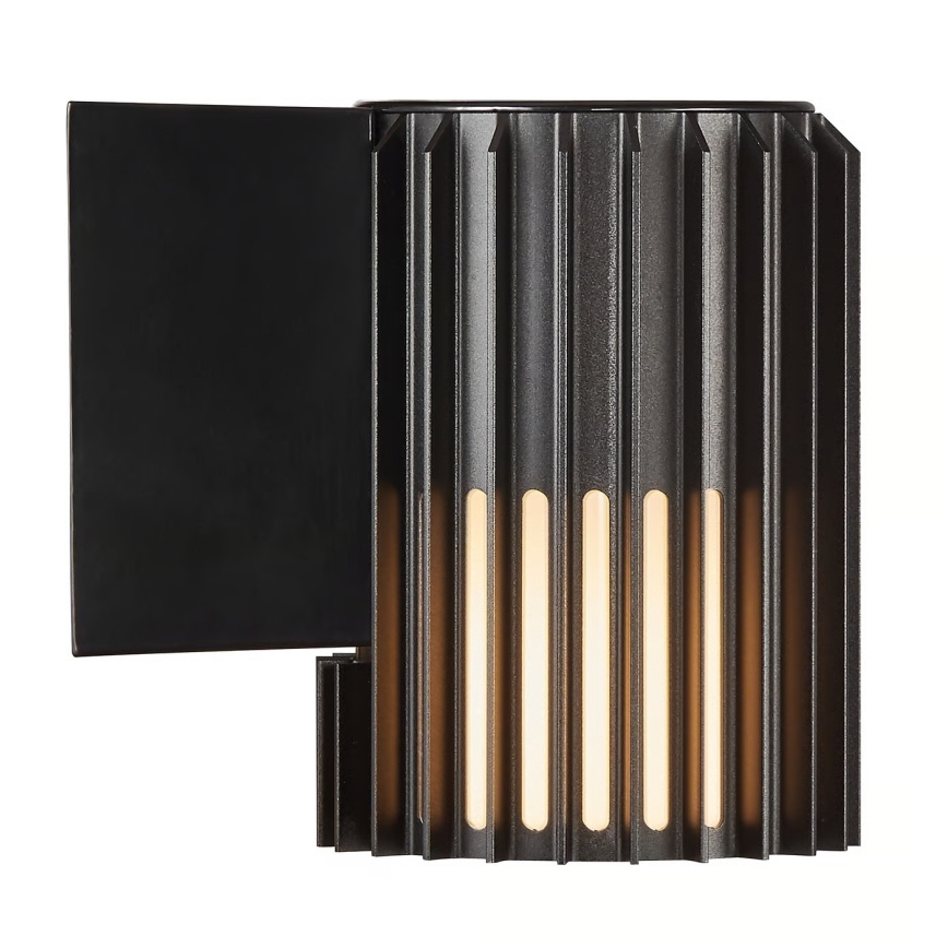 Nordlux - Vägglampa för utomhusbruk ALUDRA 1xE27/15W/230V svart