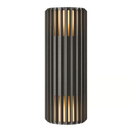 Nordlux - Vägglampa för utomhusbruk ALUDRA 2xE27/15W/230V IP54 antracit