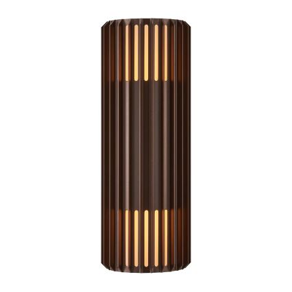 Nordlux - Vägglampa för utomhusbruk ALUDRA 2xE27/15W/230V IP54 brun