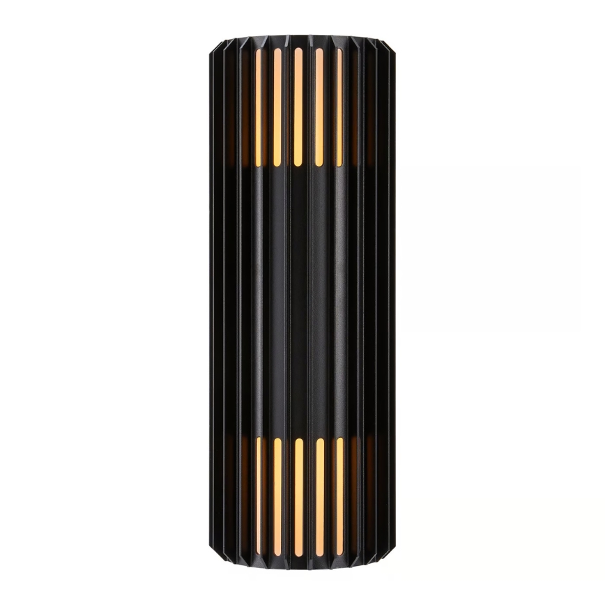 Nordlux - Vägglampa för utomhusbruk ALUDRA 2xE27/15W/230V IP54 svart