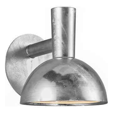Nordlux - Vägglampa för utomhusbruk ARKI 1xE27/20W/230V IP54 silver