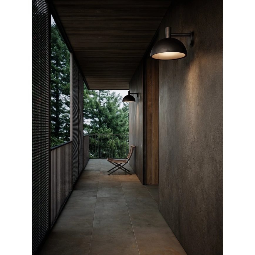 Nordlux - Vägglampa för utomhusbruk ARKI 1xE27/20W/230V IP54 svart