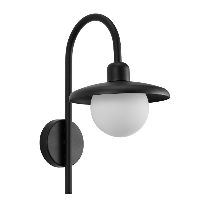 Nordlux - Vägglampa för utomhusbruk BERLO 1xE27/10W/230V IP44 svart