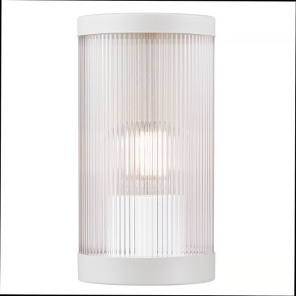 Nordlux - Vägglampa för utomhusbruk COUPAR 1xE27/25W/230V IP54 vit