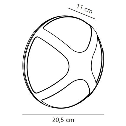 Nordlux - Vägglampa för utomhusbruk CROSS 1xE14/15W/230V IP54