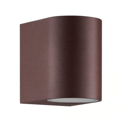 Nordlux - Vägglampa för utomhusbruk DION 1xGU10/25W/230V IP44 rezavá