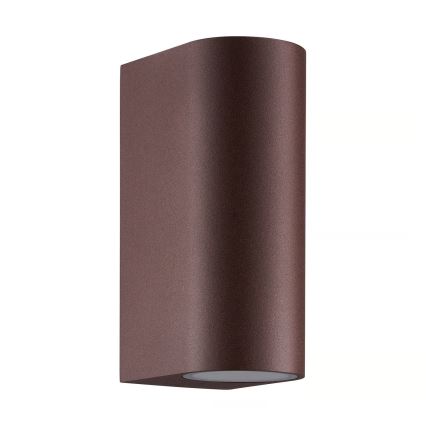 Nordlux - Vägglampa för utomhusbruk DION 2xGU10/25W/230V IP44 rezavá