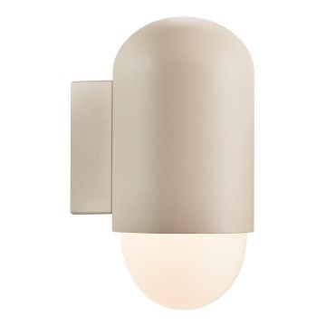 Nordlux - Vägglampa för utomhusbruk HEKA 1xE27/60W/230V IP54 beige