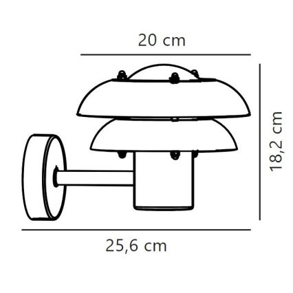 Nordlux - Vägglampa för utomhusbruk KURNOS 1xE14/12W/230V IP54 beige