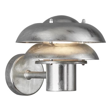 Nordlux - Vägglampa för utomhusbruk KURNOS 1xE14/12W/230V IP54 matt krom
