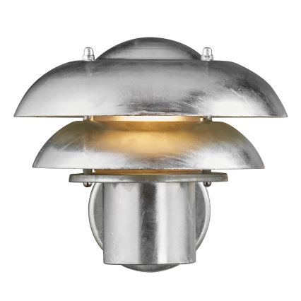 Nordlux - Vägglampa för utomhusbruk KURNOS 1xE14/12W/230V IP54 matt krom