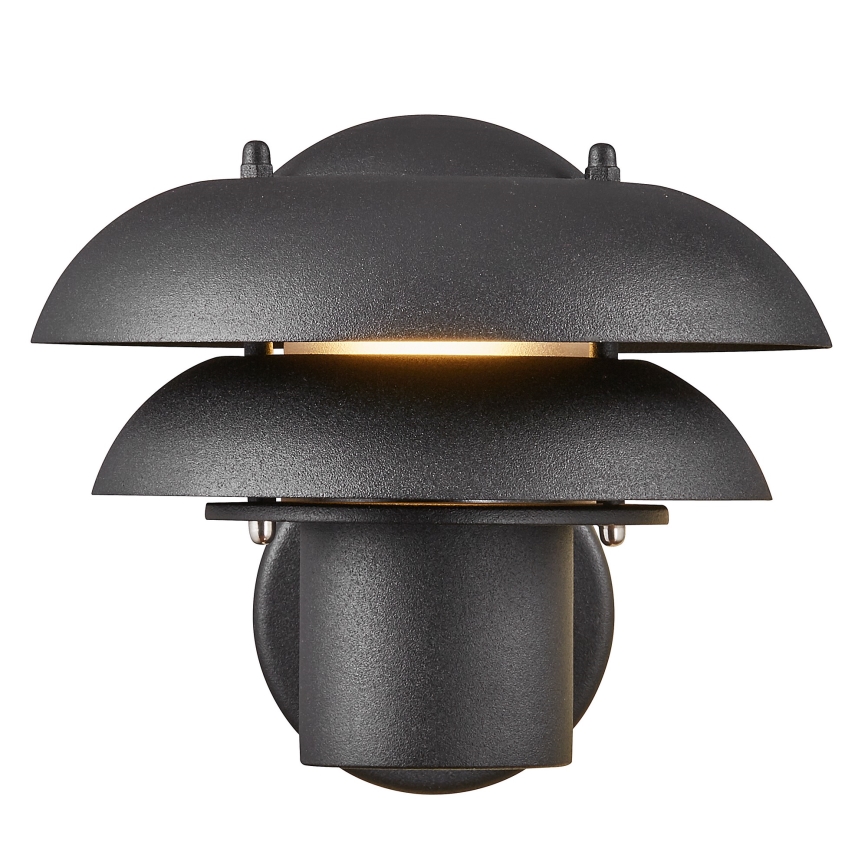 Nordlux - Vägglampa för utomhusbruk KURNOS 1xE14/12W/230V IP54 svart