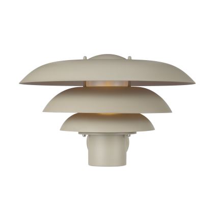Nordlux - Vägglampa för utomhusbruk KURNOS 1xE27/20W/230V IP54 beige