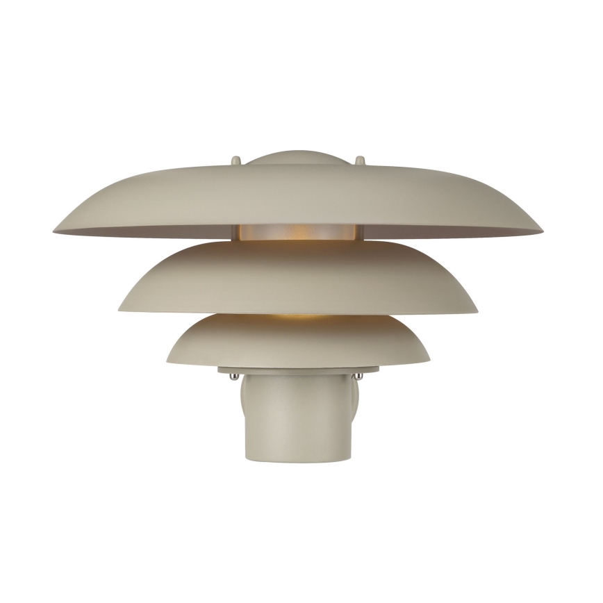 Nordlux - Vägglampa för utomhusbruk KURNOS 1xE27/20W/230V IP54 beige
