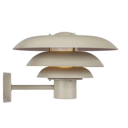 Nordlux - Vägglampa för utomhusbruk KURNOS 1xE27/20W/230V IP54 beige